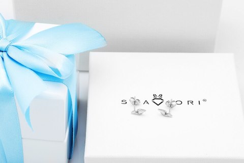 Złote kolczyki KBD5720 - Diament