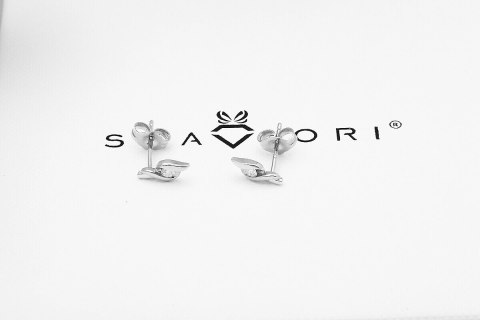 Złote kolczyki KBD5720 - Diament