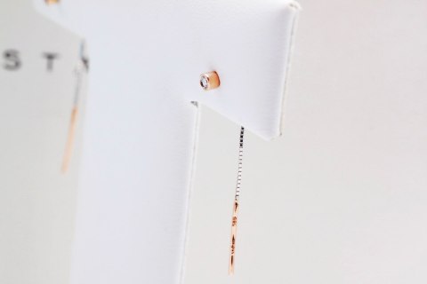 Złote kolczyki KRD2007 - Diament