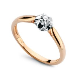 Złoty pierścionek PXD0498 - Diament