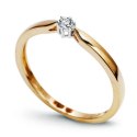 Złoty pierścionek PXD3500 - Diament