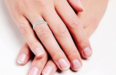 Złoty pierścionek PBD3809 - Diament