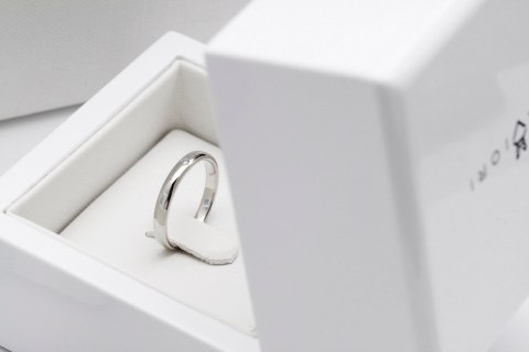 Złota obrączka PBD4790 - Diament