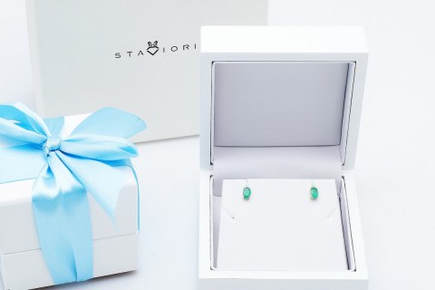 Złote kolczyki KZD2297 - Diament