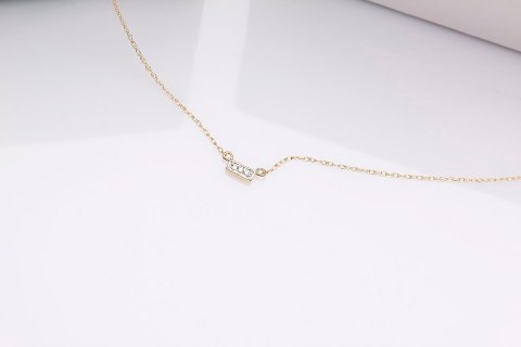 Złoty naszyjnik NZD4761 - Diament