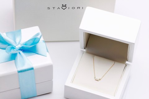 Złoty naszyjnik NZD4761 - Diament