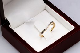 Złoty pierścionek PXD2715 - Diament