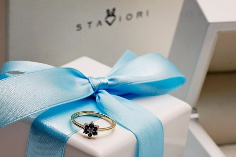 Złoty pierścionek PZD0523 - Diament