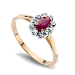 Złoty pierścionek PZD6226R - Diament
