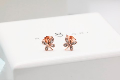 Złote kolczyki KXD1897R - Diament