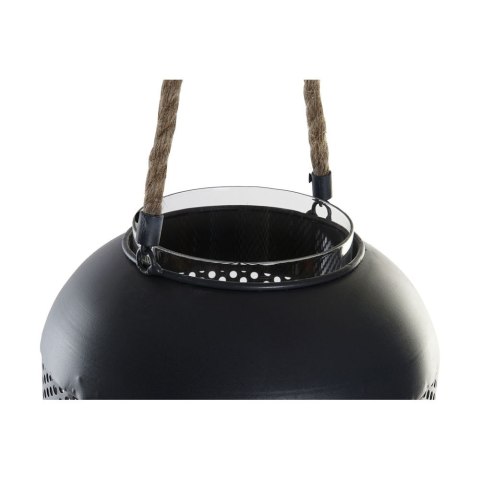 Lampa DKD Home Decor Brązowy Czarny Metal Szkło Sznurek Loft 22 x 22 x 43 cm