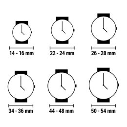 Zegarek Unisex D1 Milano (Ø 36 mm) - Srebrzysty