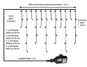 Świąteczny deszcz świetlny - 15 m, 600 LED, ciepła i zimna