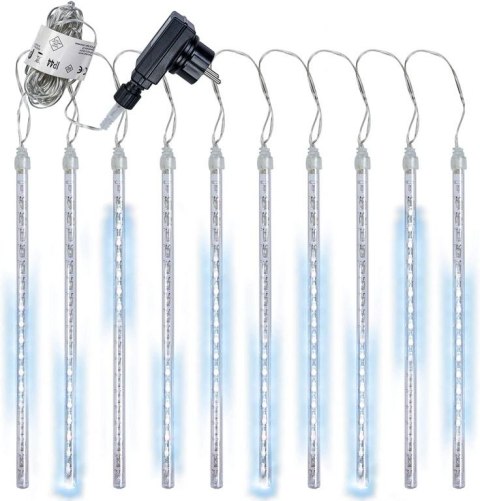 Lampki choinkowe z efektem wodospadu - zimna biel