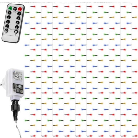 VOLTRONIC Świąteczna świetlna kurtyna 6x3m,600 LED, kolorowy