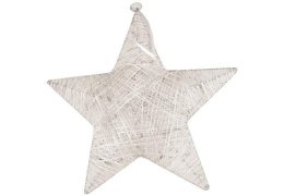 Gwiazda choinkowa dekoracyjna - rattan - 30 lampek LED - 35 cm