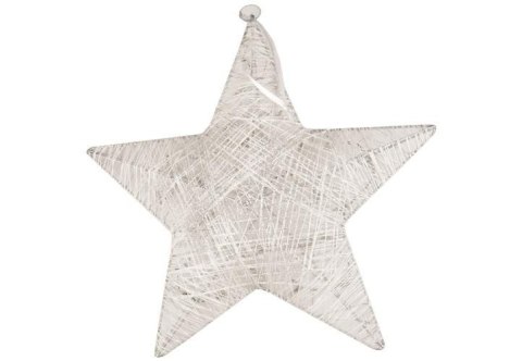 Gwiazda choinkowa dekoracyjna - rattan - 30 lampek LED - 35 cm