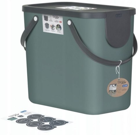 ALBULA pojemnik 25L system sortowania odpadów - zielony ALBULA pojemnik 25L system sortowania odpadów - zielony