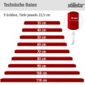 Stilista Półka ścienna, zestaw 2 szt., 40 cm, biały połysk