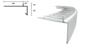 Profil aluminiowy balkonowy łukowy PRIAMY/FLEXI 2,5m aluminium