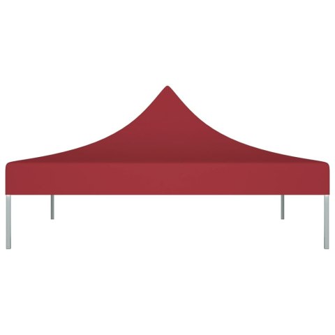 Dach namiotu imprezowego, 3 x 3 m, burgund, 270 g/m²