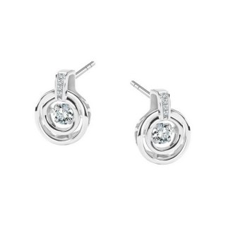 Srebrne kolczyki KDK6157 - Cyrkonia
