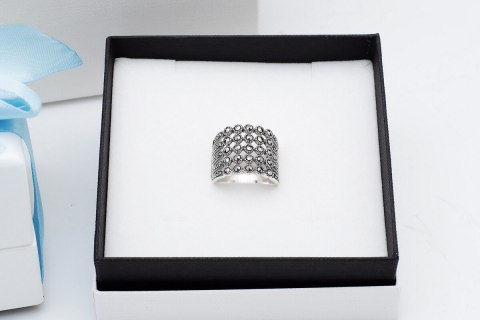 Srebrny pierścionek PDM5527 - Markazyty