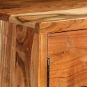 Komoda z litego drewna z rzeźbionymi drzwiami, 160x40x75 cm