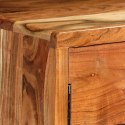 Komoda z litego drewna z rzeźbionymi drzwiami, 160x40x75 cm
