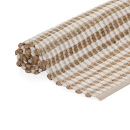 Ręcznie tkany dywan, juta, 120 x 180 cm, naturalny i biały