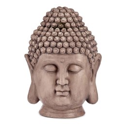 Dekoracyjna figurka ogrodowa Budda Głowa Szary Polyresin (31,5 x 50,5 x 35 cm)