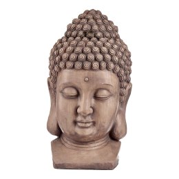 Dekoracyjna figurka ogrodowa Budda Głowa Szary Polyresin (35 x 65,5 x 38 cm)