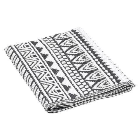 Dywan zewnętrzny, czarny, 190x290 cm, PP