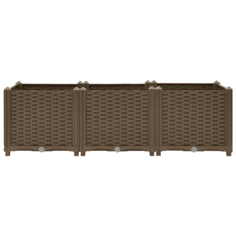 Donica do podniesionej rabaty, 120x40x38 cm, polipropylen