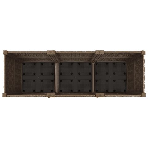 Donica do podniesionej rabaty, 120x40x38 cm, polipropylen