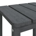 Stolik ogrodowy Adirondack, antracytowy, 38x38x46 cm, HDPE