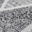 Dywan, czarno-szary, 120x180 cm, bawełniany