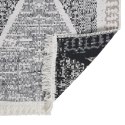 Dywan, czarno-szary, 120x180 cm, bawełniany