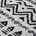 Dywanik, czarno-biały, 160x230 cm, bawełniany