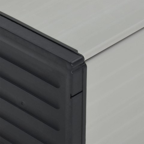 Kosz na śmieci, szary, 85x34x40 cm