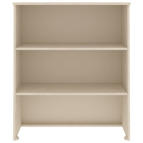 Nadstawka do kredensu, miodowy brąz, 85x35x100 cm, sosnowa