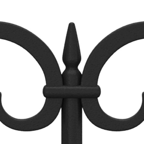 Obrzeża trawnikowe, 17 szt., czarne, 10 m, PP