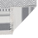 Dywan, szaro-biały, 160x230 cm, bawełniany
