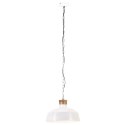 Industrialna lampa wisząca, 42 cm, biała, E27
