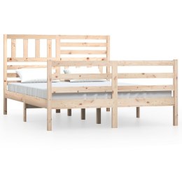 Rama łóżka z litego drewna, 120x190 cm, 4FT, podwójna