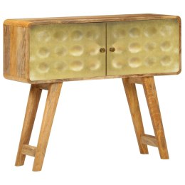 Szafka z litego drewna mango, 90 x 30 x 77 cm