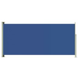 Wysuwana markiza boczna na taras, 140 x 300 cm, niebieska