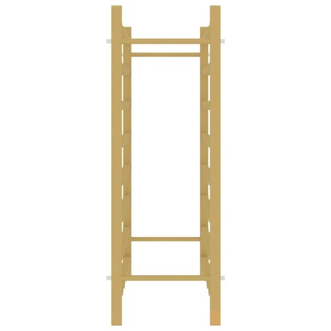 Stojak na 48 butelek wina, złoty, metalowy