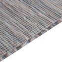 Dywan zewnętrzny o płaskim splocie, 160x230 cm, brązowo-czarny