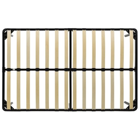 Rama łóżka, czarna, metalowa, 160 x 200 cm